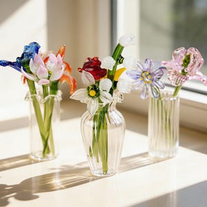 Custom Glass Flower Bouquet