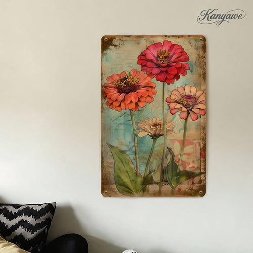 Vintage Flowers Wall Decor