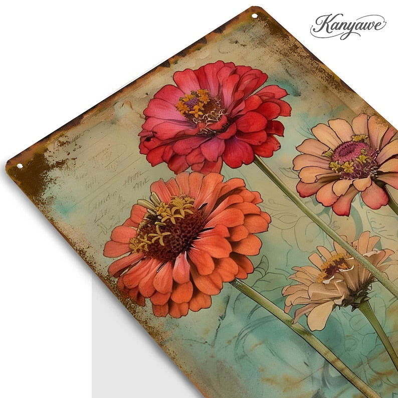 Vintage Flowers Wall Decor