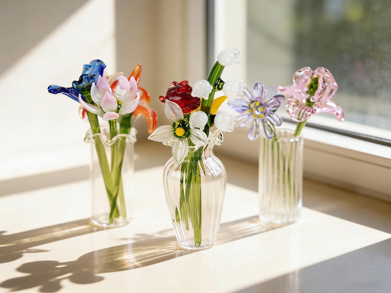 Custom Glass Flower Bouquet